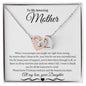 To My Amazing Mother Love Daughter - Interlocking Hearts Necklace