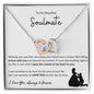 To My Beautiful Soulmate - Interlocking Hearts Necklace