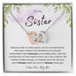 To My Sister Love Big Bro - Interlocking Hearts