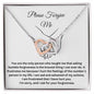 Please Forgive Me - Interlocking Hearts Necklace