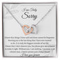 I am Truly Sorry - Interlocking Hearts Necklace