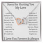Sorry for Hurting You - Interlocking Hearts Necklace