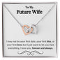 To My Future Wife - Interlocking Hearts Necklace