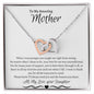 To My Amazing Mother Love Daughter - Interlocking Hearts Necklace
