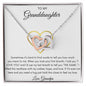To My Granddaughter Love Grandpa - Interlocking Hearts