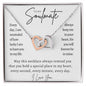 To My Soulmate - Interlocking Hearts Necklace