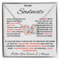 To My Soulmate - Interlocking Hearts Necklace
