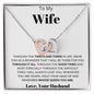To My Wife - Interlocking Hearts Necklace