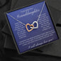 To MY Beautiful Granddaughter- Interlocking Hearts Necklace