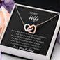 To My Wife - Interlocking Hearts Necklace