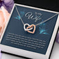 To My Wife - Interlocking Hearts Necklace