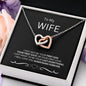 To My Wife- Interlocking Hearts Necklace