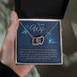 To My Wife - Interlocking Hearts Necklace