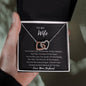 To My Wife - Interlocking Hearts Necklace