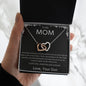 To My Mom - Interlocking Hearts Necklace