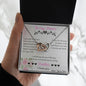 To My Mom Love Your Son - Interlocking Hearts Necklace
