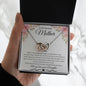 To My Amazing Mother Love Daughter - Interlocking Hearst Necklace