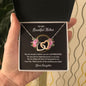 To My Beautiful Mother Love your Daughter - Interlocking Hearts Necklace