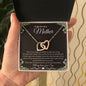 To My Amazing Mother Love Son - Interlocking Hearts Necklace