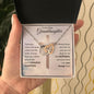 To My Dear Granddaughter - Interlocking Hearts Necklace