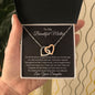 To My Beautiful Loving Mother - Interlocking Hearts Necklace