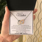 To My Amazing Mother Love Son - Interlocking Hearts Necklace