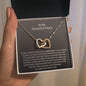 To My Beautiful Niece - Interlocking Hearts Necklace