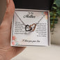 To My Mother Love your Son - Interlocking Hearts Necklace