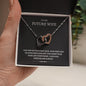 To My Future Wife - Interlocking Hearts Necklace