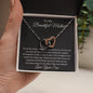 To My Beautiful Mother - Interlocking Hearts Necklace