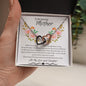 To My Amazing Mother Love Daughter - Interlocking Hearts Necklace