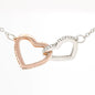 To My Wife - Interlocking Hearts Necklace
