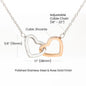 To My Soulmate - Interlocking Hearts Necklace