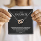 To My Soulmate - Interlocking Hearts Necklace
