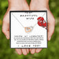To My Beautiful Wife - Interlocking Hearts Necklace