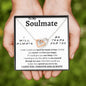 To My Soulmate - Interlocking Hearts Necklace
