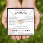 To My Mom Love Your Son - Interlocking Hearts Necklace