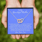 To My Beautiful Loving Mother - Interlocking Hearts Necklace