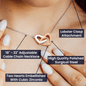 To My Wife - Interlocking Hearts Necklace