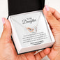 To My Daughter Interlocking Hearts Necklace