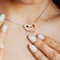 To My Daughter - Interlocking Heart Necklace