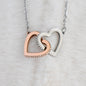 To My Beautiful Wife - Interlocking Hearts Necklace