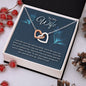 To My Wife - Interlocking Hearts Necklace