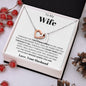 To My Wife - Interlocking Hearts Necklace