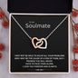 To My Soulmate - Interlocking Hearts Necklace