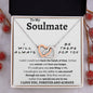 To My Soulmate - Interlocking Hearts Necklace