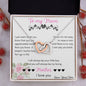To My Mom Love Your Son - Interlocking Hearts Necklace