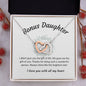 Bonus Daughter Interlocking Hearts Necklace