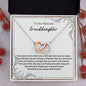 To Our Beloved Granddaughter - Interlocking Hearts Necklace