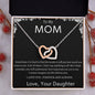 To My Mom - Interlocking Hearts Necklace